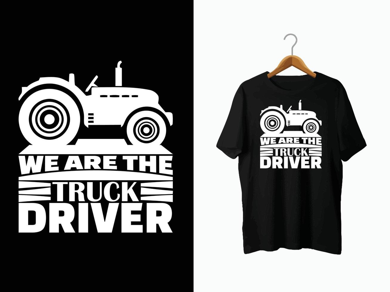 conception de t-shirt de camion vecteur