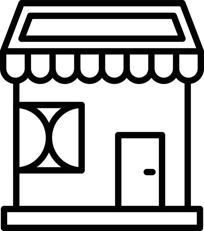 icône de la boutique vecteur
