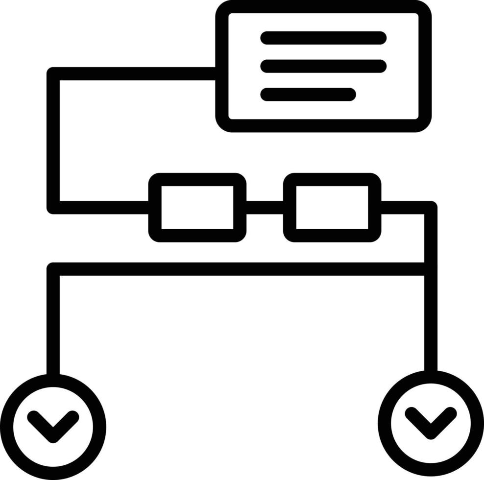 icône de la ligne de classification vecteur