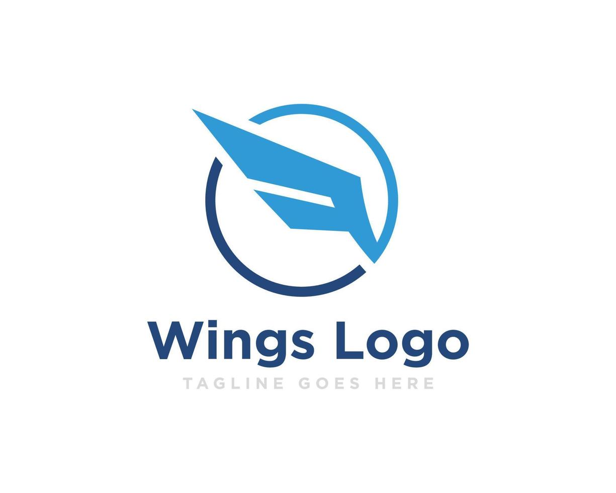 ailes, logo, icône, conception, vecteur