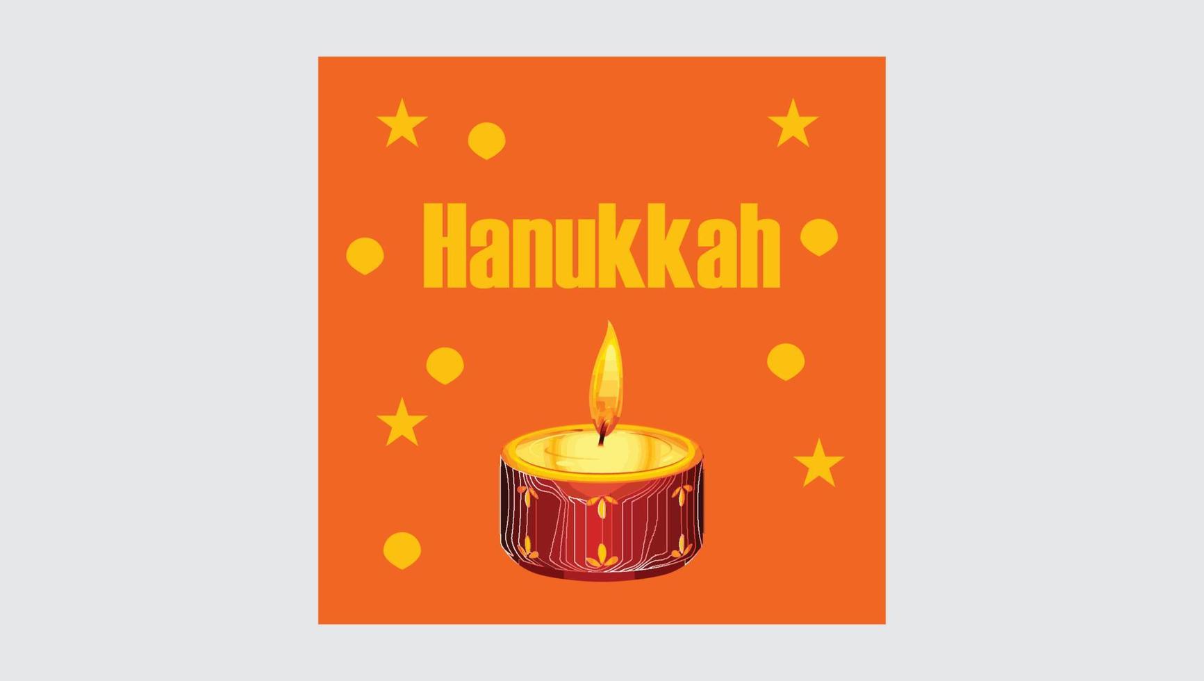 illustration du festival de la fête de hanukkah vecteur