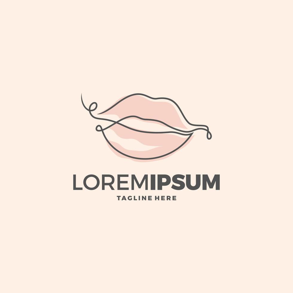 lèvres logo beauté, lèvres sexy vector illustration