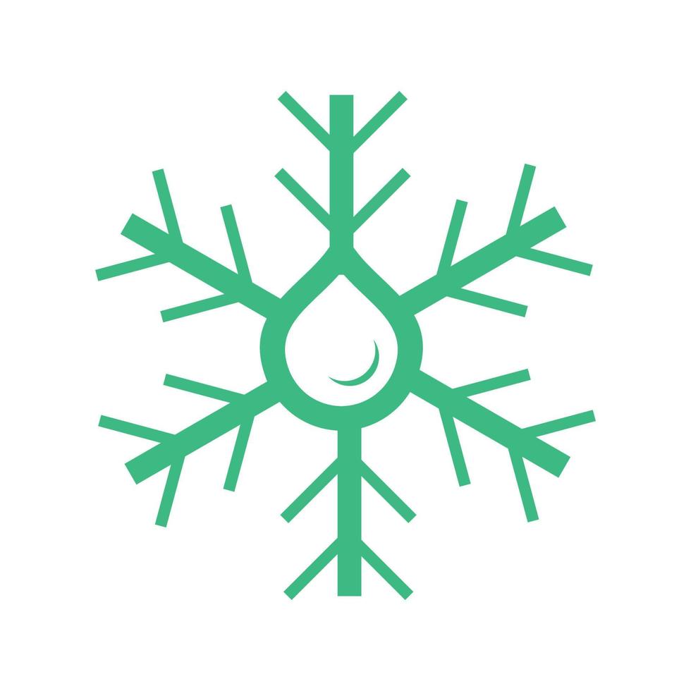 création de logo de ligne abstraite d'eau verte vecteur