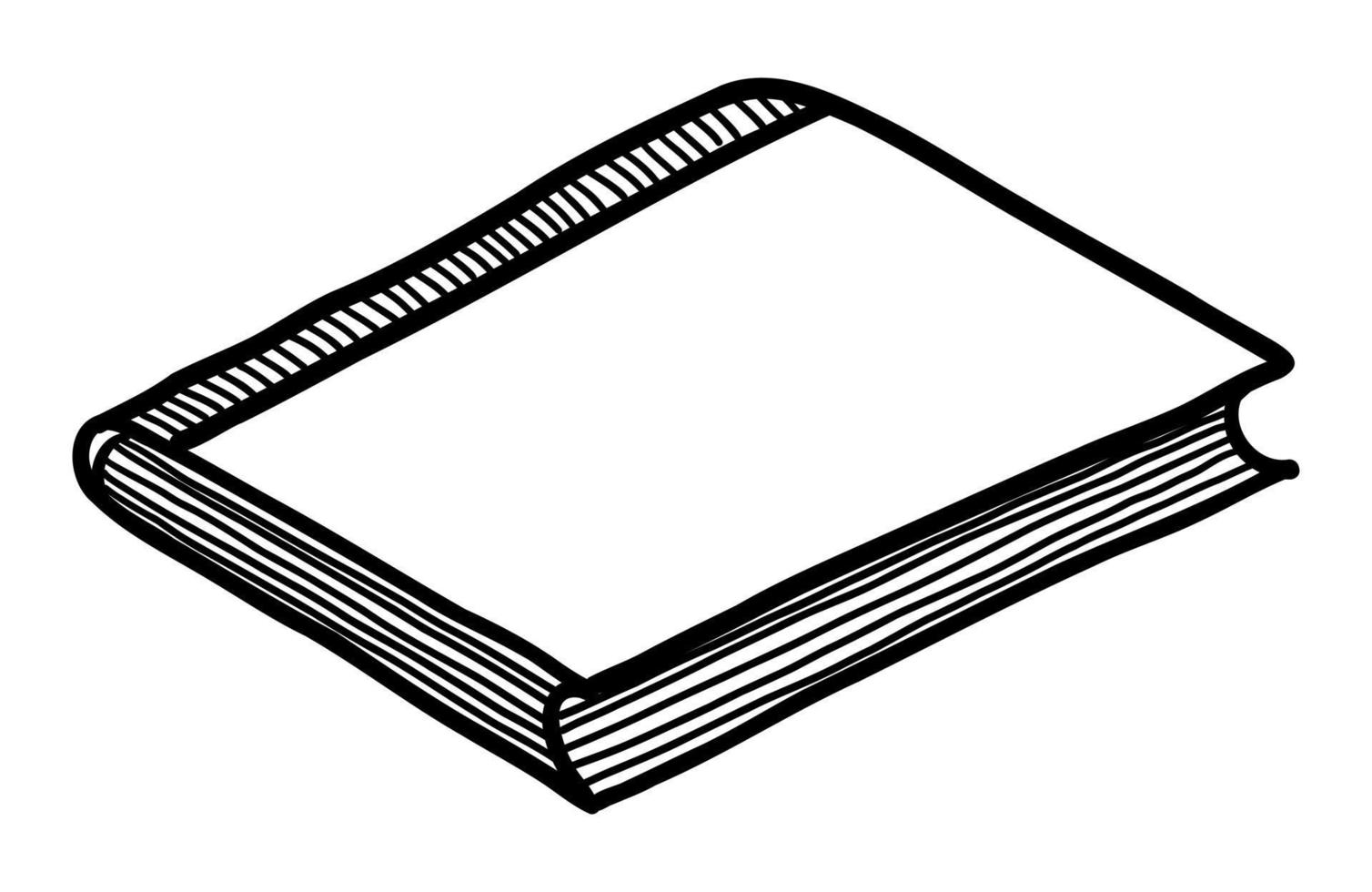 illustration vectorielle d'un ordinateur portable isolé sur fond blanc. griffonnage dessin à la main vecteur