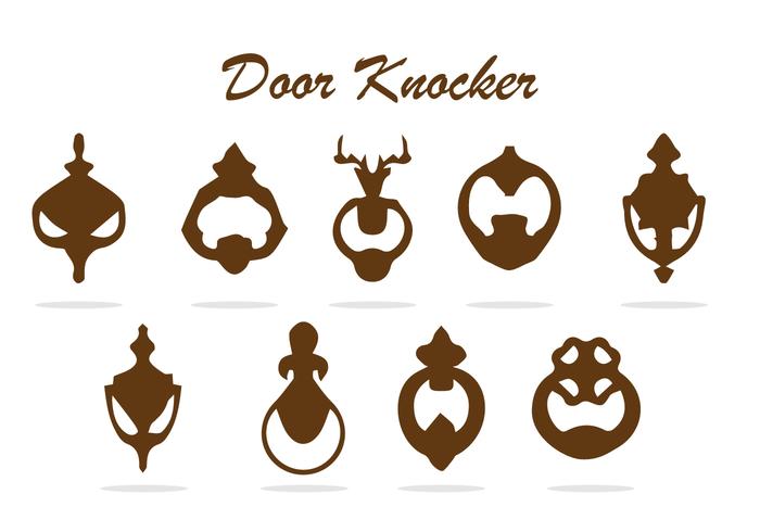 VECTEUR DE KNOCKER DE PORTE GRATUITE