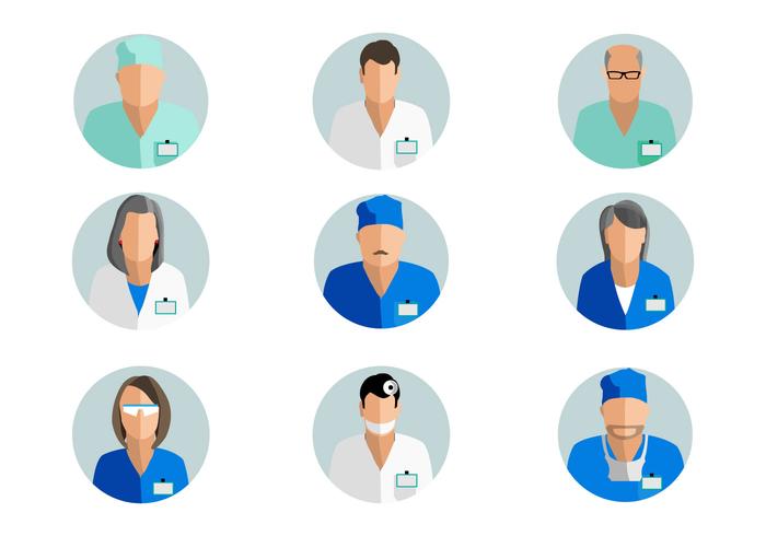 Vecteur d'avatar médecin gratuit