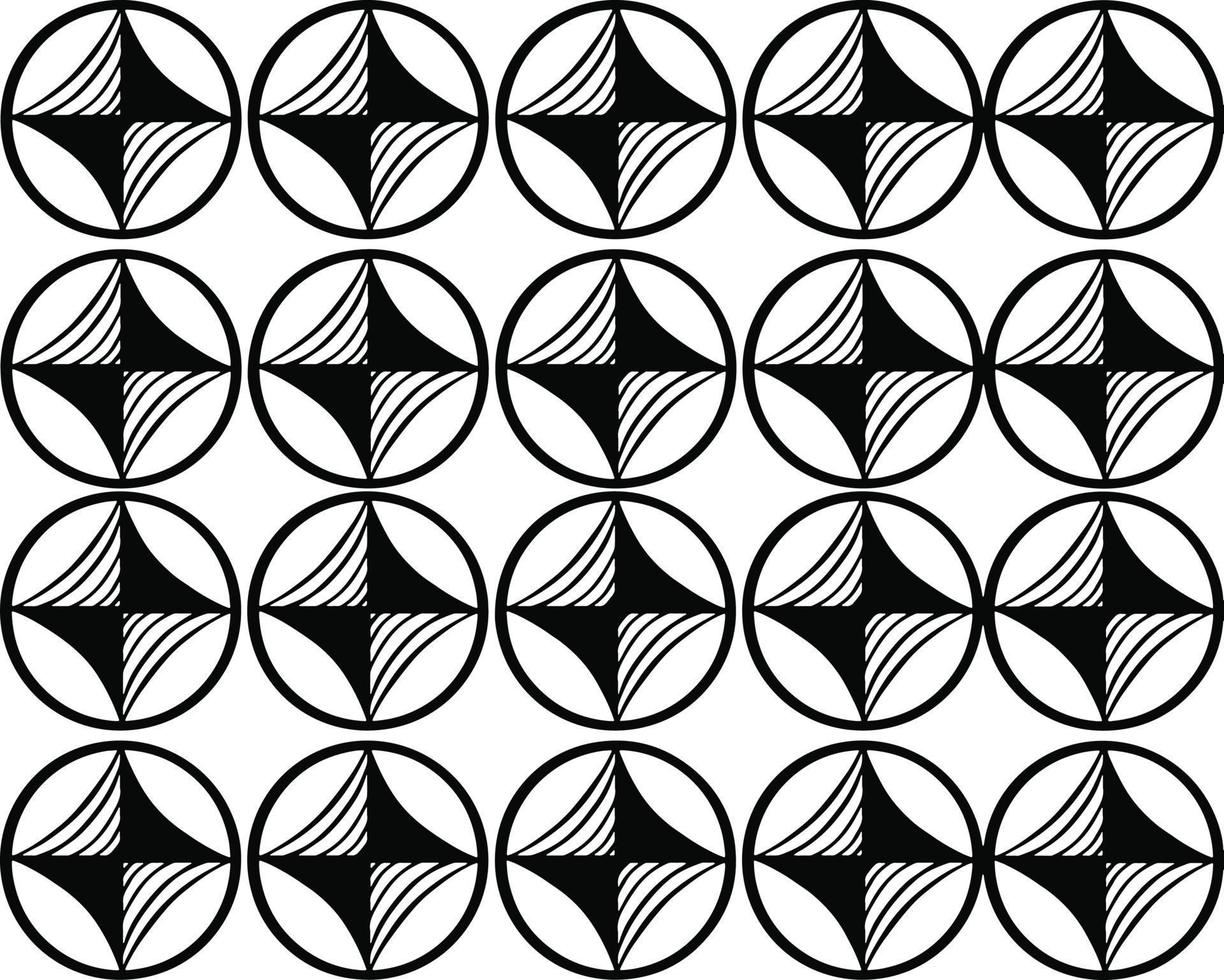 modèle sans couture rythmique noir et blanc. illustration vectorielle vecteur