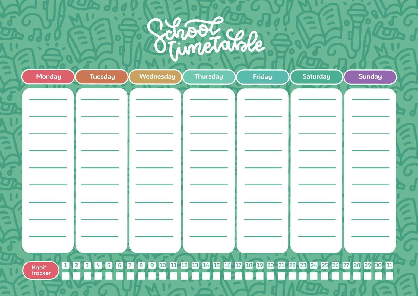 Organisation enfant : 10 templates gratuits à imprimer ! ⋆ Club