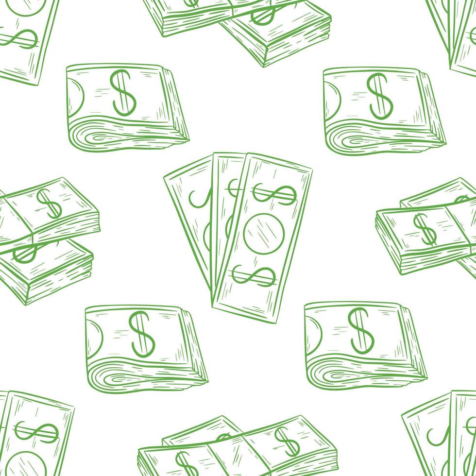 fond avec illustration vectorielle de dollars vecteur