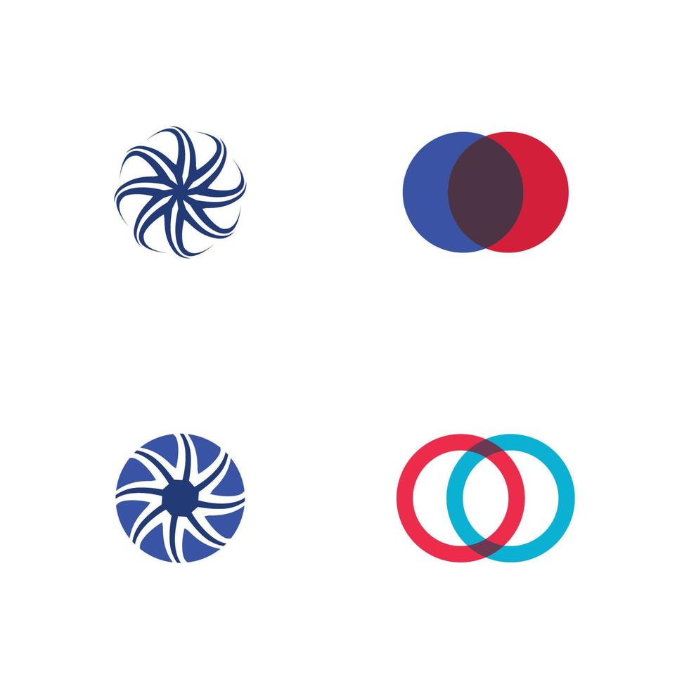 o logo entreprise technologie cercle logo et symboles vecteur conception graphique