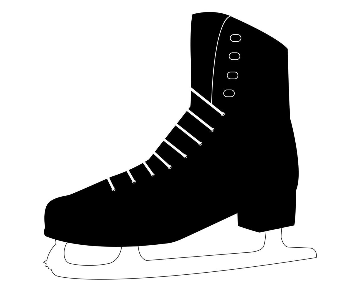 un patin pour le patineur sur fond blanc vecteur