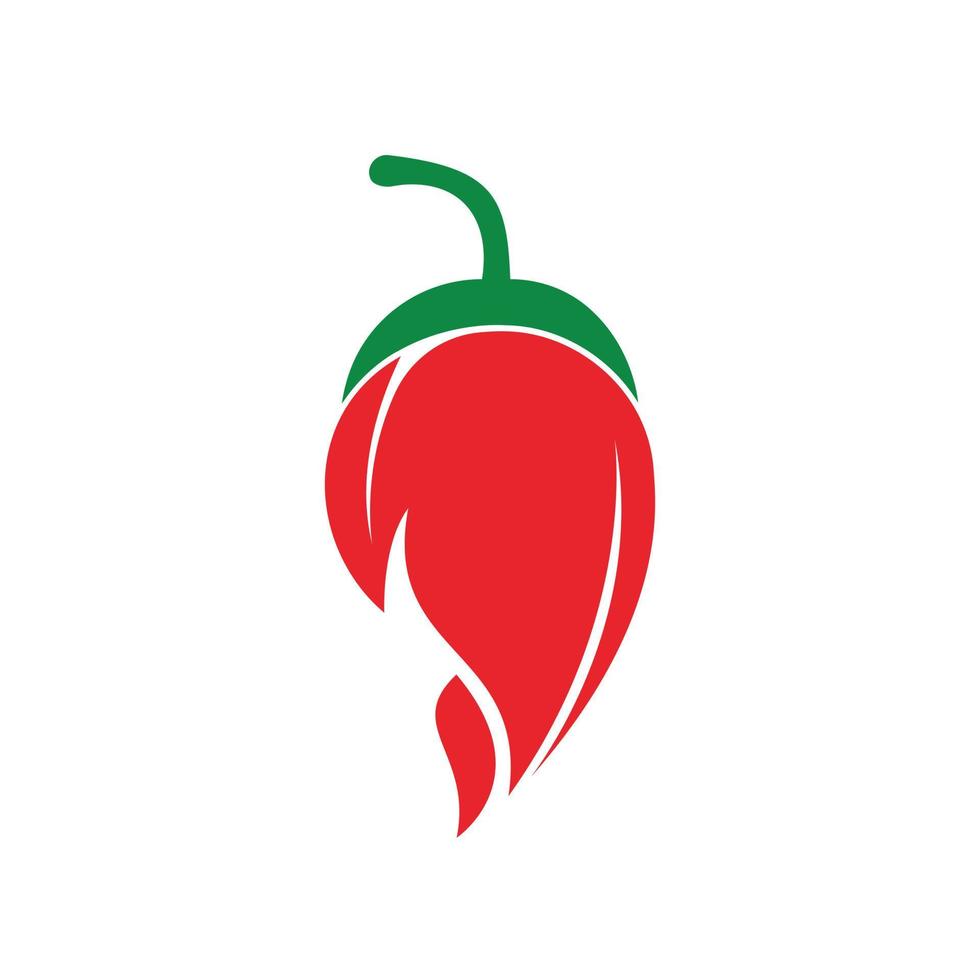 inspiration de conception de logo vectoriel de nourriture chaude et épicée au piment. modèle de logo vectoriel d'icône de piment.