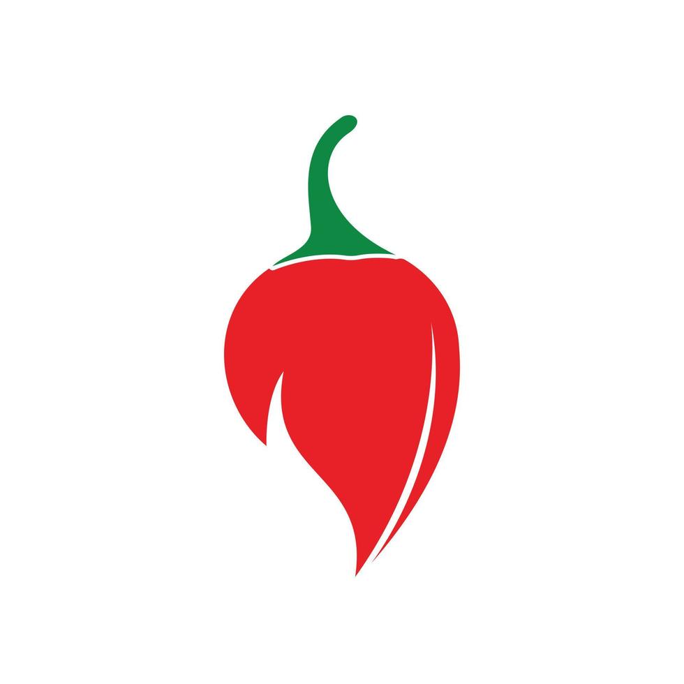 inspiration de conception de logo vectoriel de nourriture chaude et épicée au piment. modèle de logo vectoriel d'icône de piment.