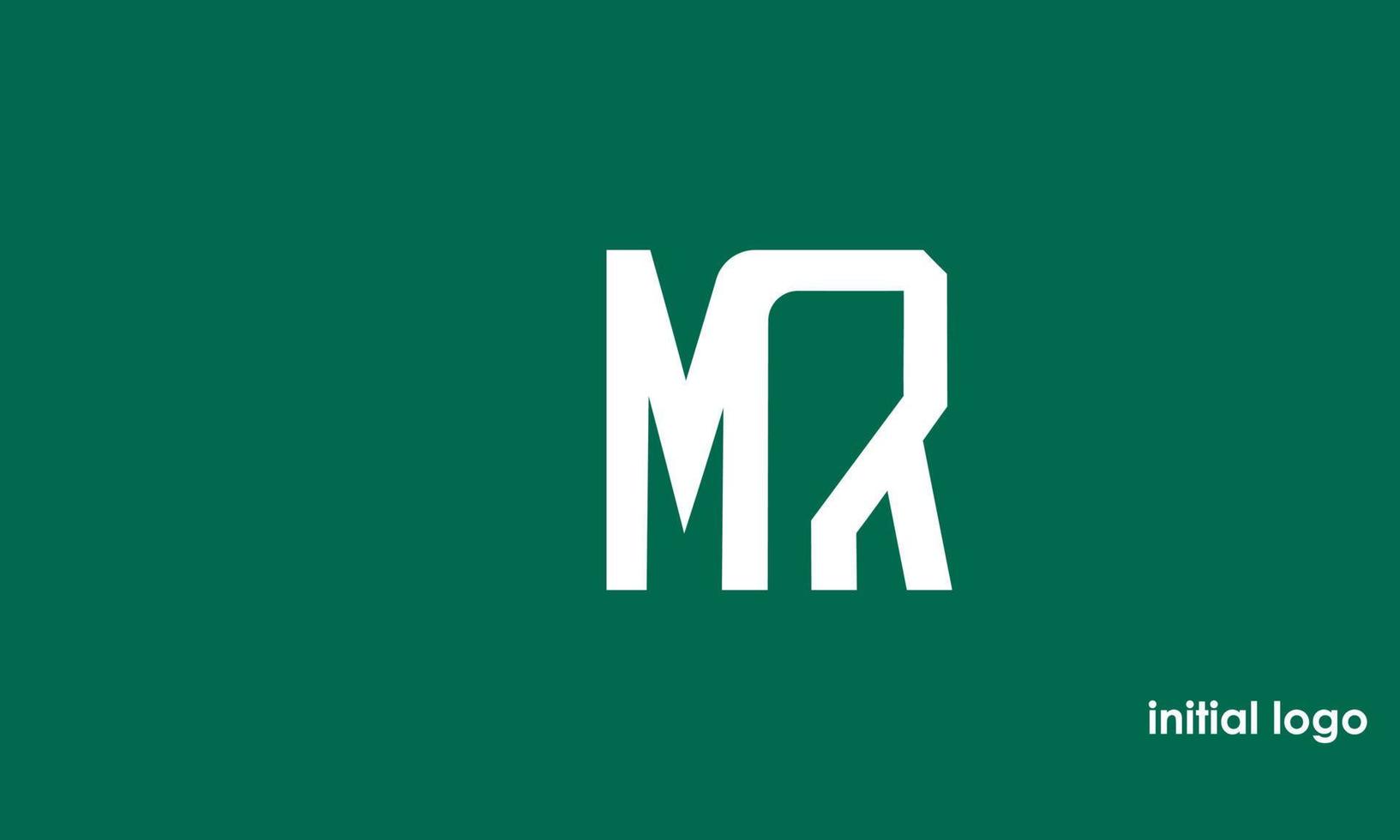 alphabet lettres initiales monogramme logo mr, rm, m et r vecteur