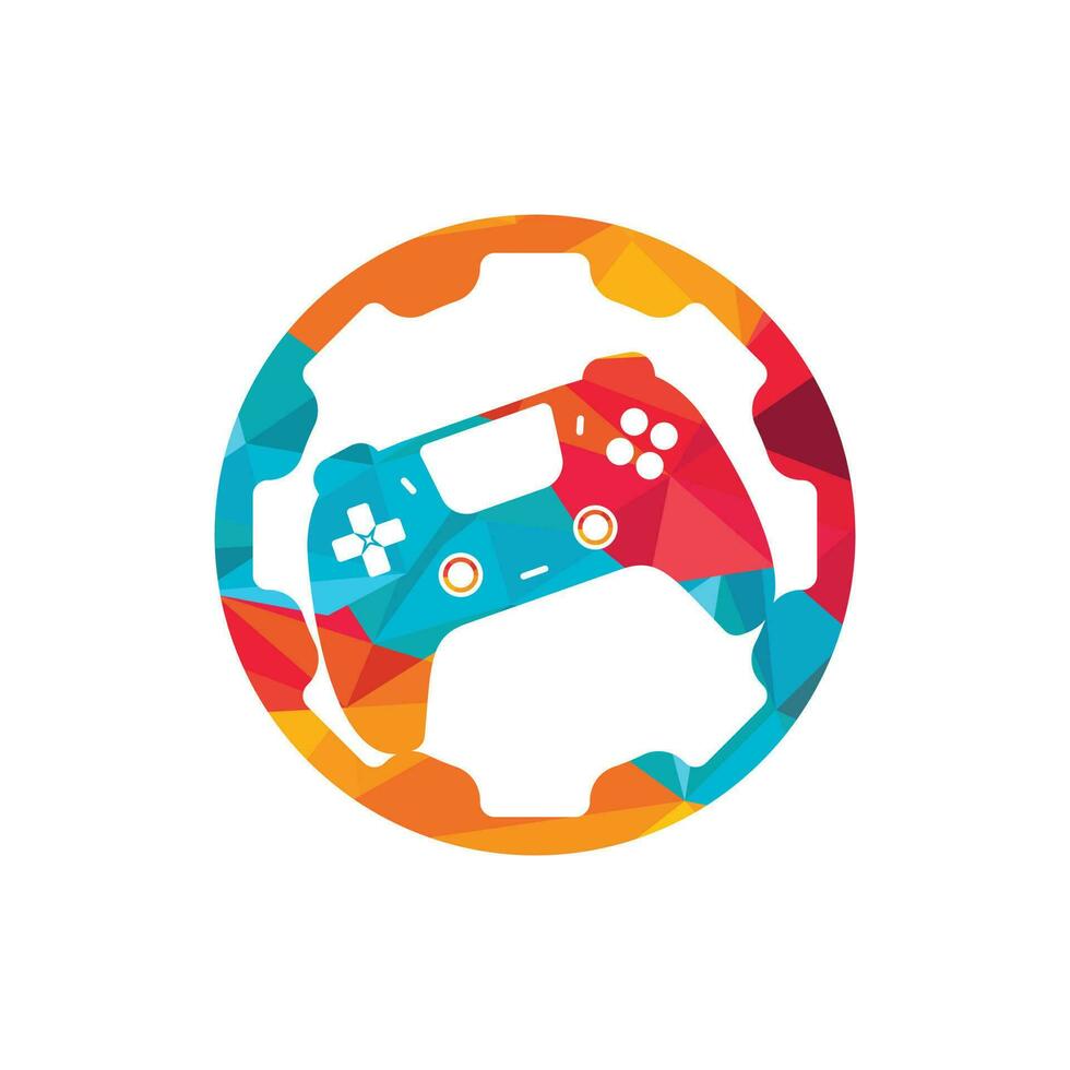 modèle de conception de logo vectoriel de réparation de console de jeu.