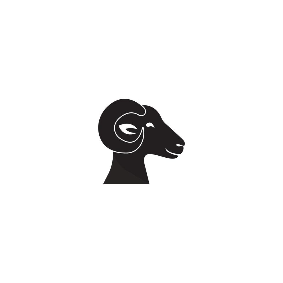 vecteur de logo de chèvre
