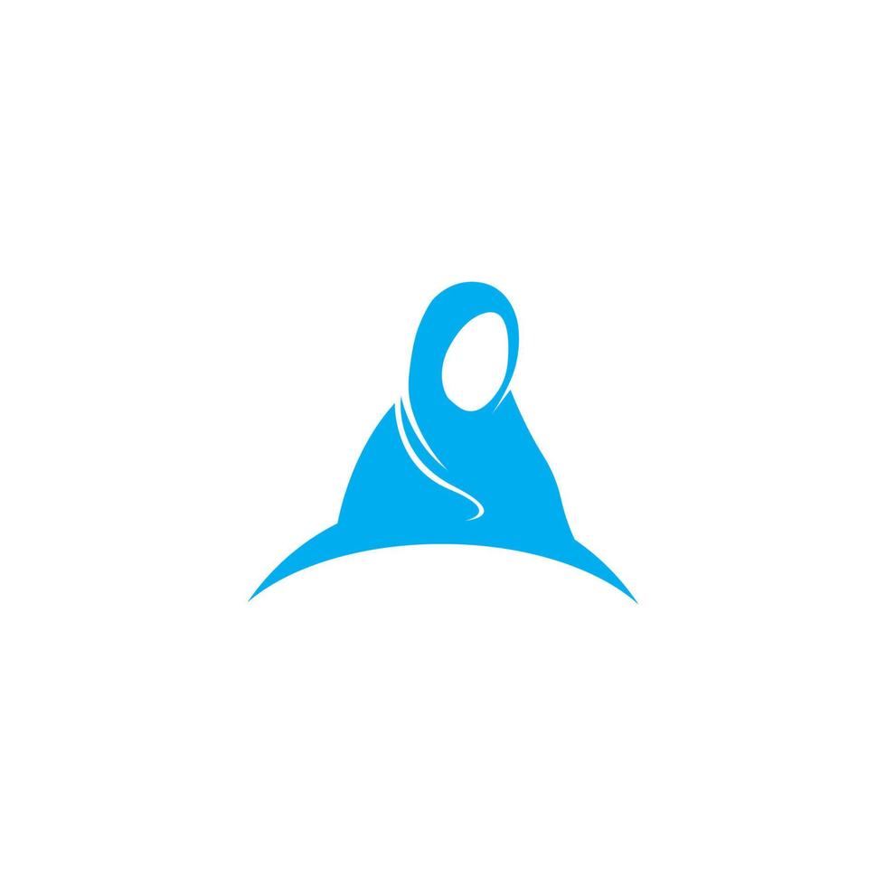 vecteur de logo hijab