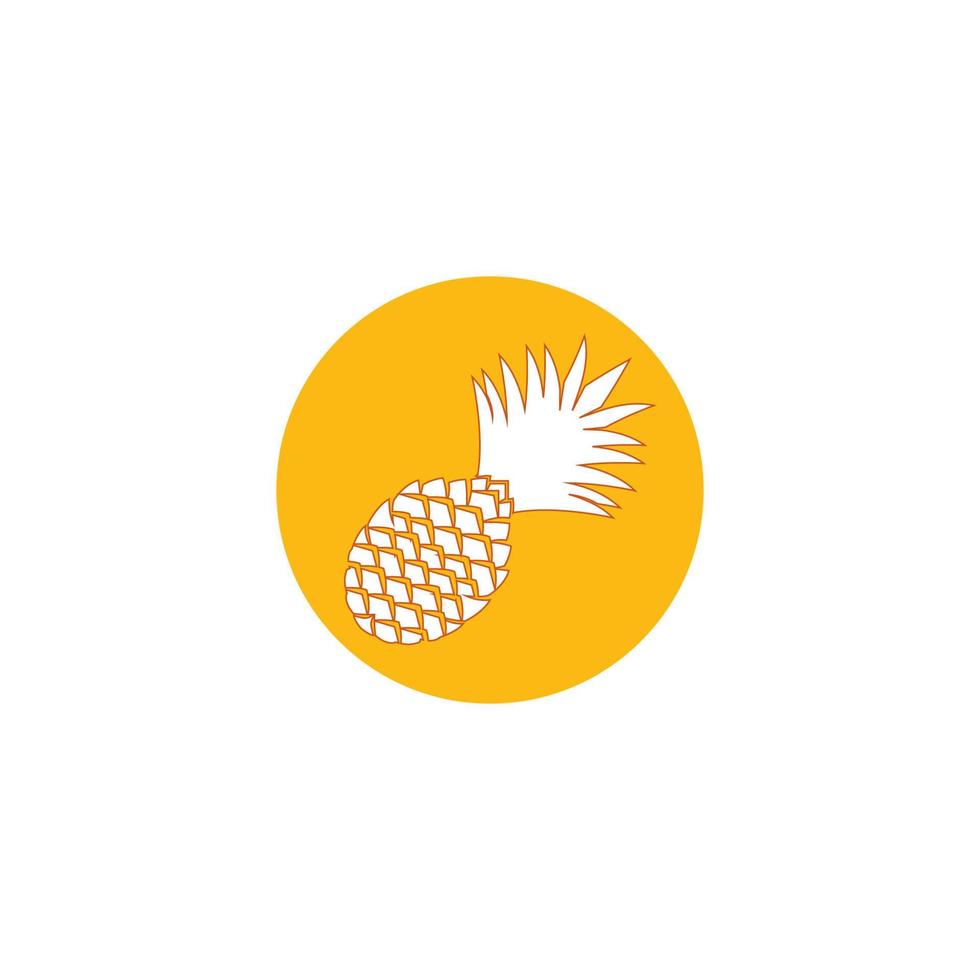 icônes d'ananas conception de symbole d'illustration vectorielle vecteur