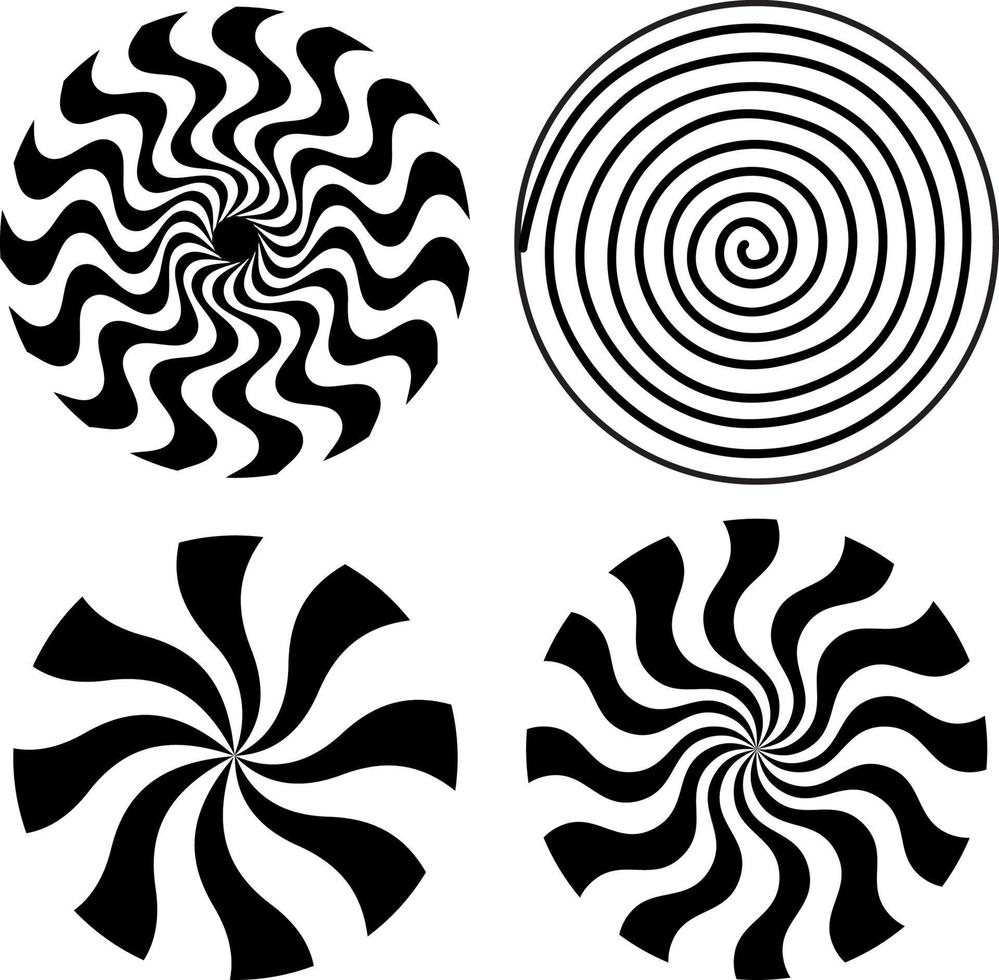 vecteur d'illusion en spirale fraser