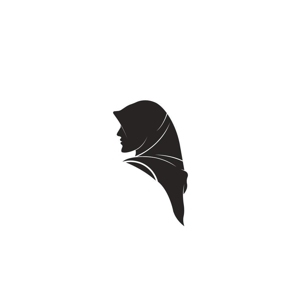 vecteur de logo hijab