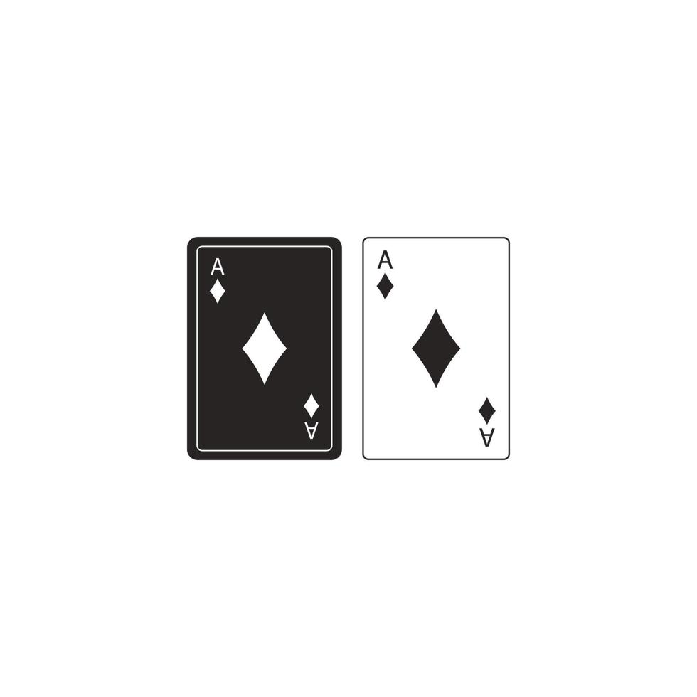 icône de la carte à jouer vecteur