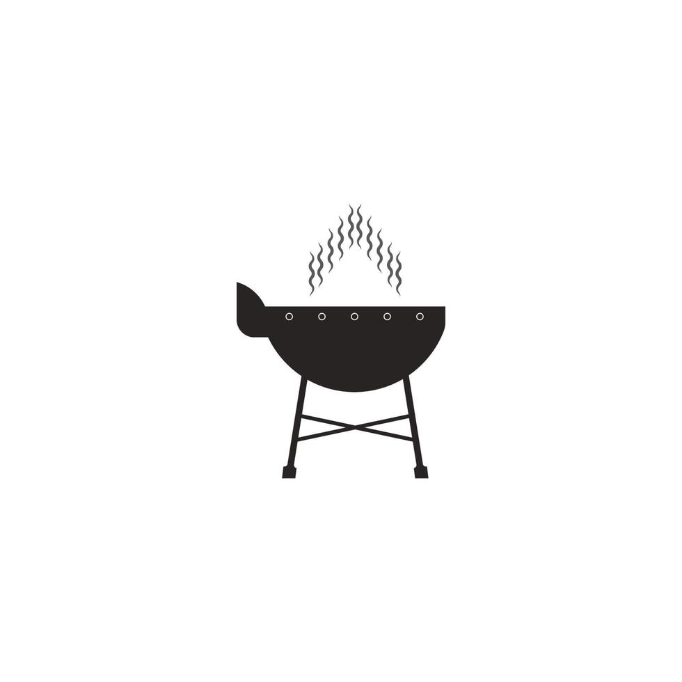 vecteur d'icône de barbecue