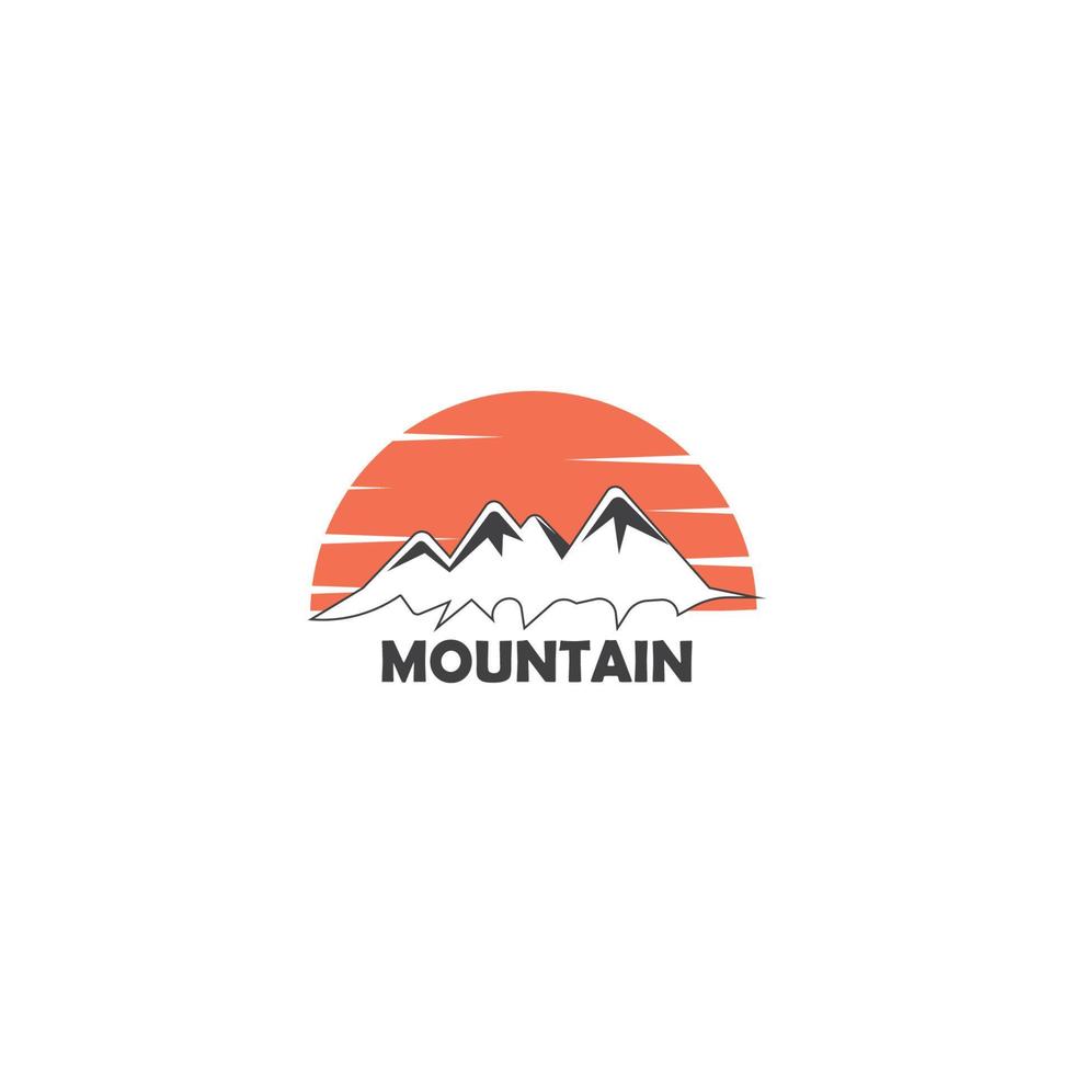 vecteur de logo de montagne