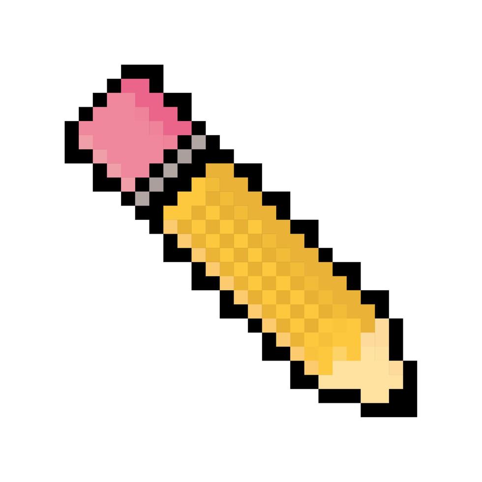 icône pixel crayon vecteur