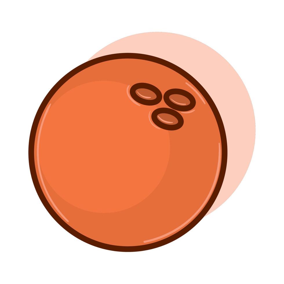 icône de sport boule de bowling vecteur