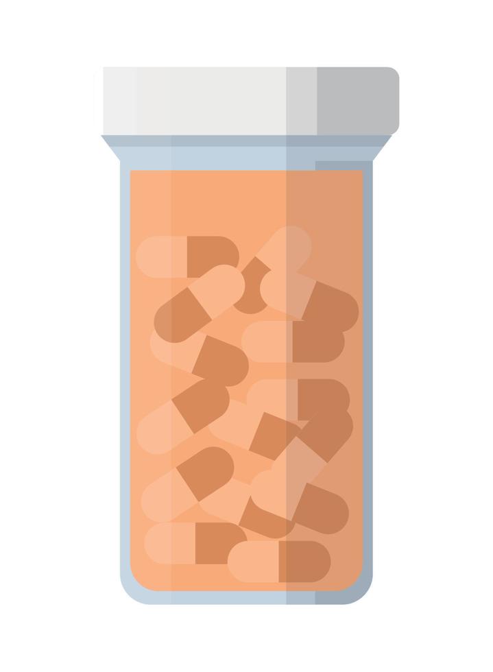 bouteille de médecine de pilules vecteur