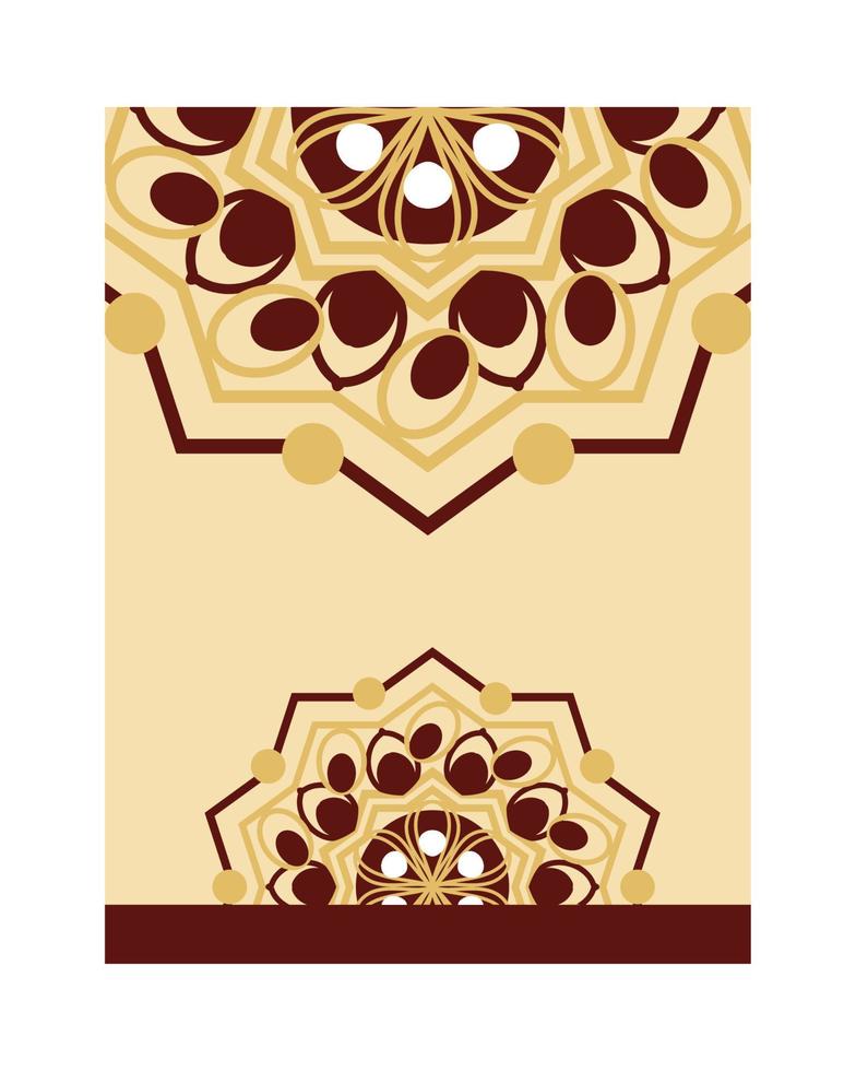 motif de fleurs de mandalas vecteur