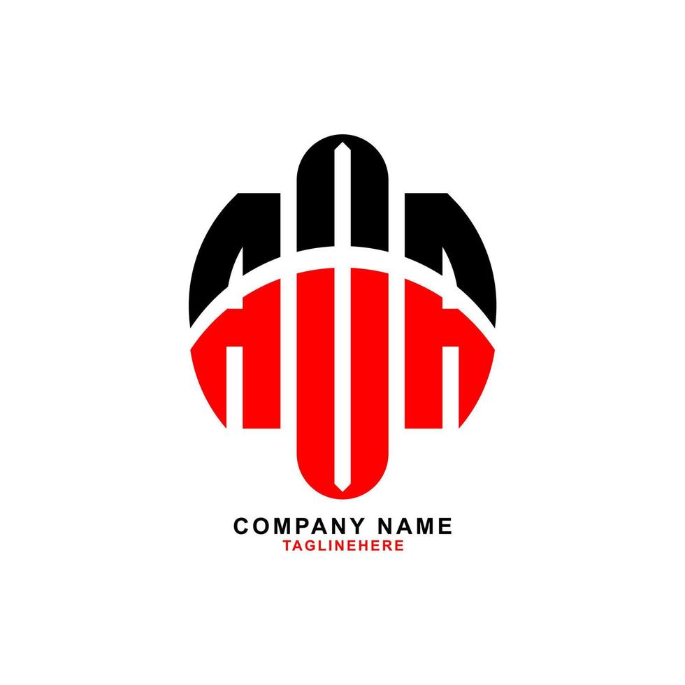 création de logo de lettre aoa créative avec fond blanc vecteur
