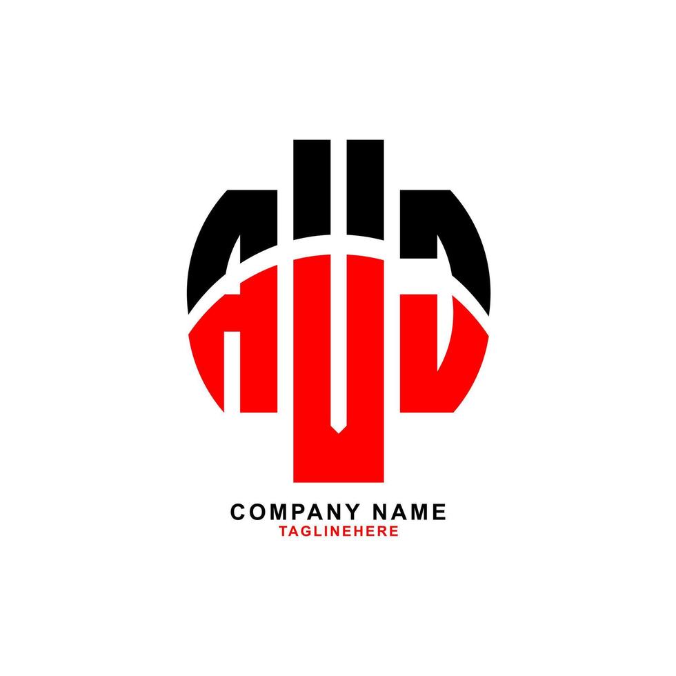 création de logo de lettre avj créatif avec fond blanc vecteur
