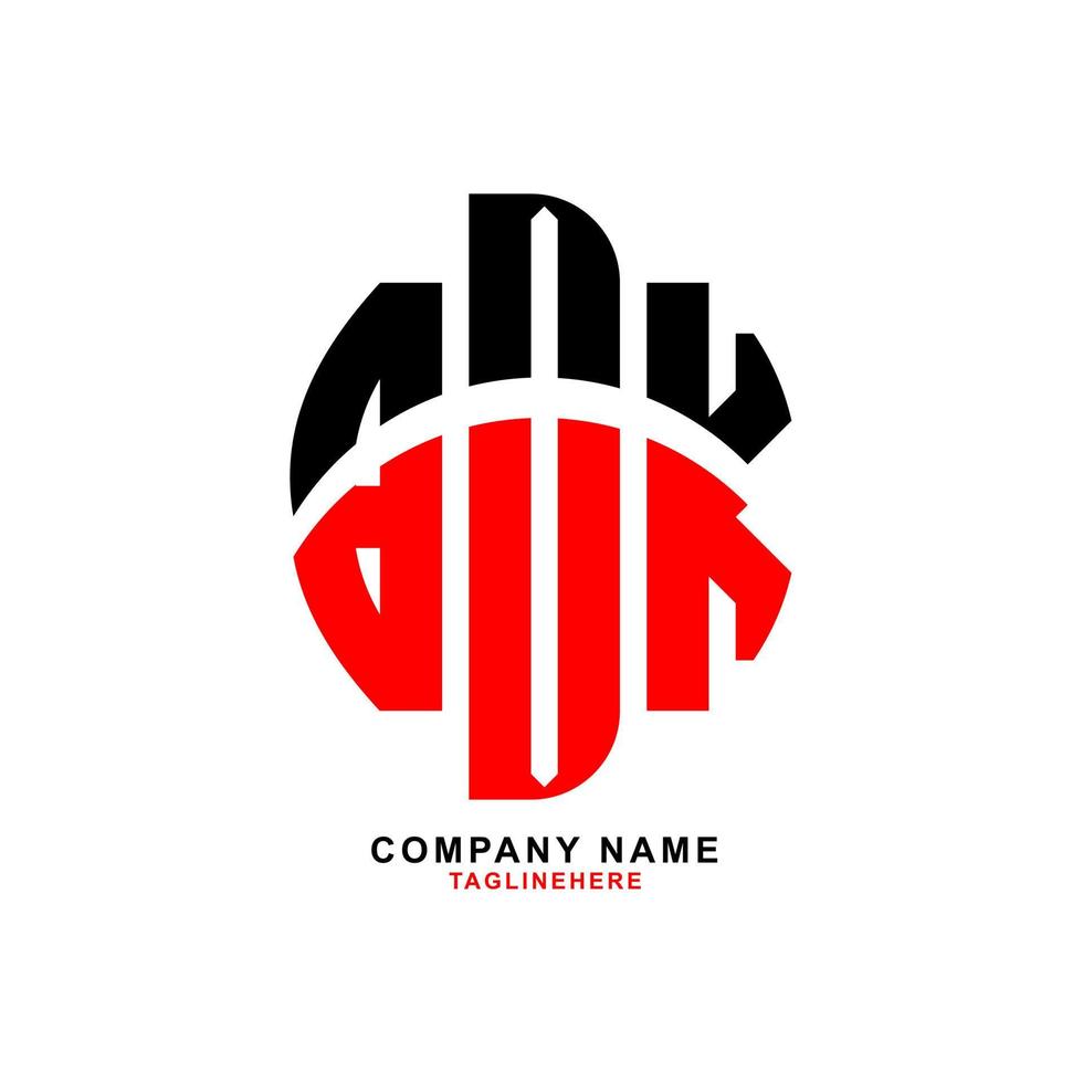 création de logo de lettre bdk créative avec fond blanc vecteur