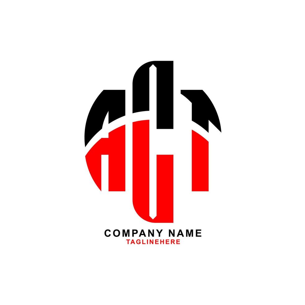 création de logo de lettre d'acte créatif avec fond blanc vecteur