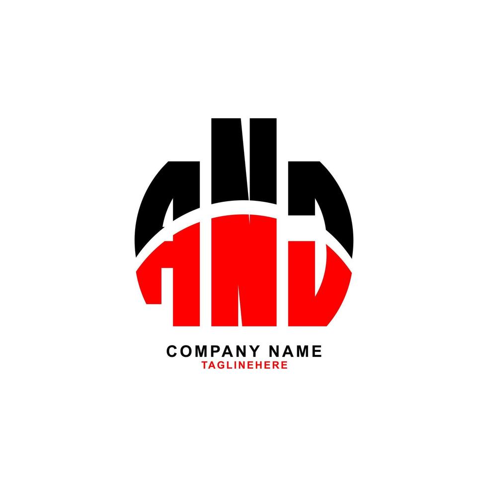 création de logo de lettre anj créative avec fond blanc vecteur