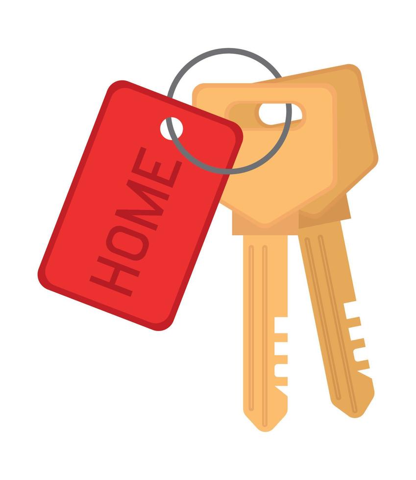 clés de l'immobilier vecteur