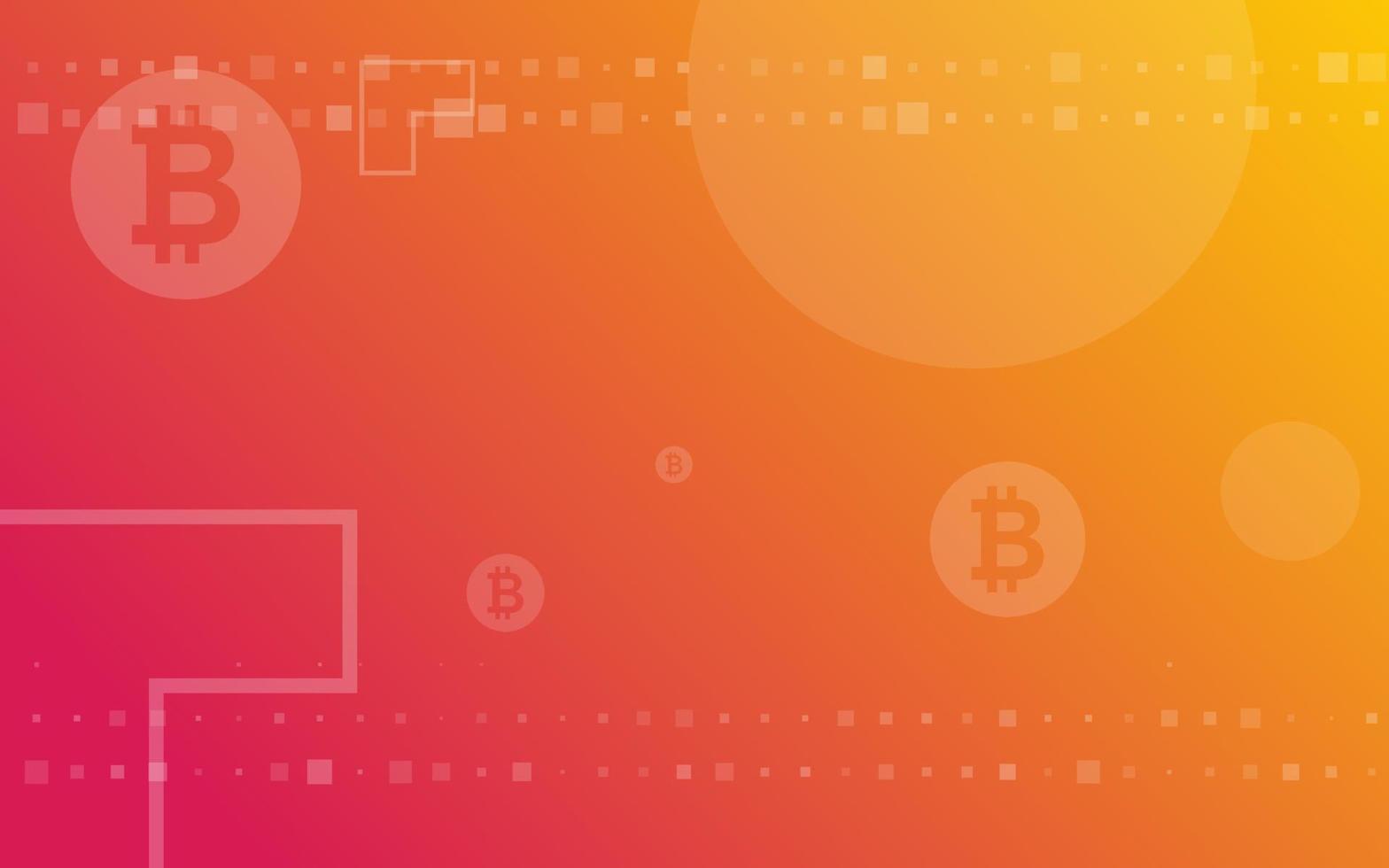 fond vert clair, vecteur d'illustration de devise crypto bitcoin pour la page, le logo, la carte, la bannière, le web et l'impression.