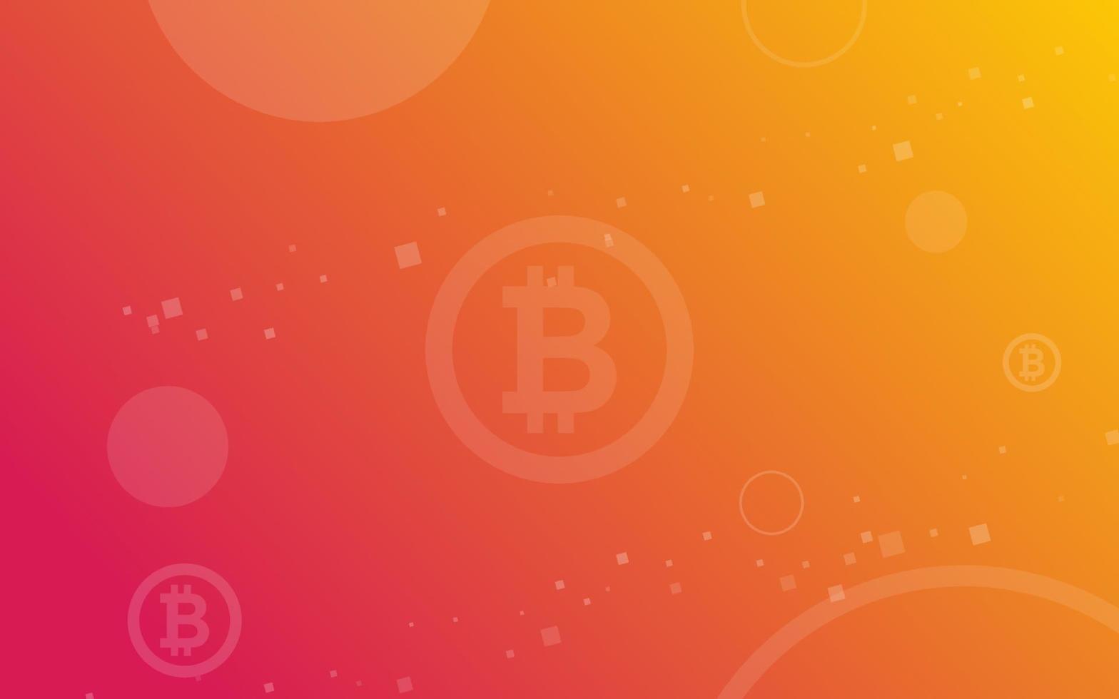 bitcoin crypto monnaie illustration vectorielle pour la page, le logo, la carte, la bannière, le web et l'impression. vecteur
