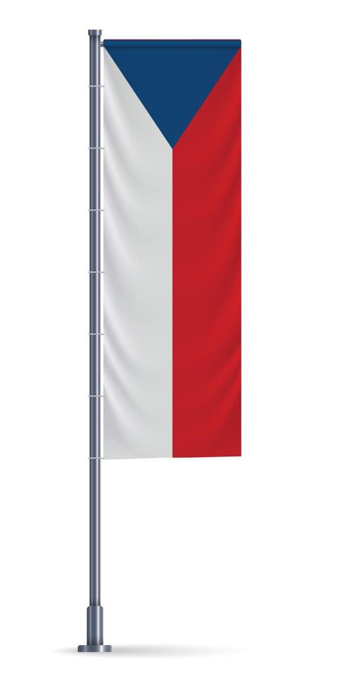 drapeau suspendu vertical vecteur