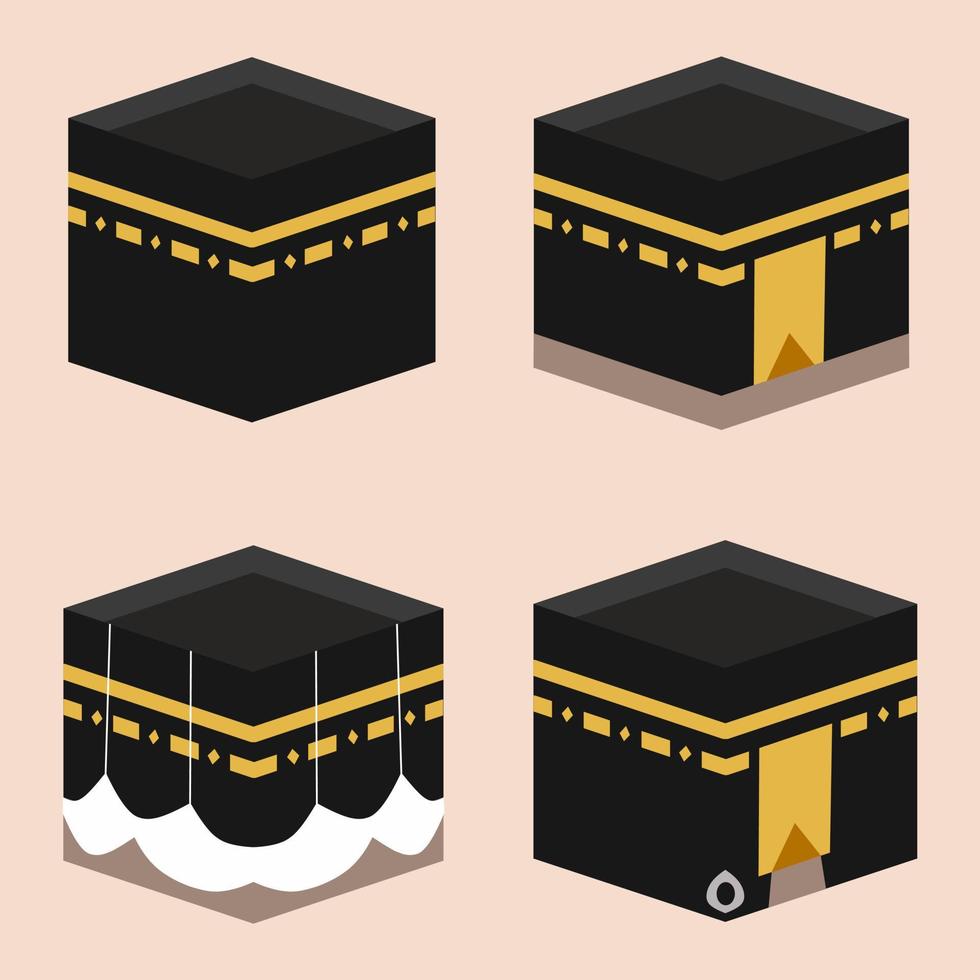 vecteur gratuit de la collection de symboles islamiques kabah