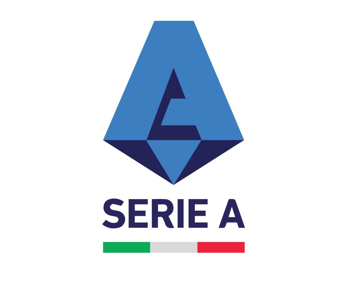 serie a symbole logo avec nom conception italie football vecteur pays européens équipes de football illustration