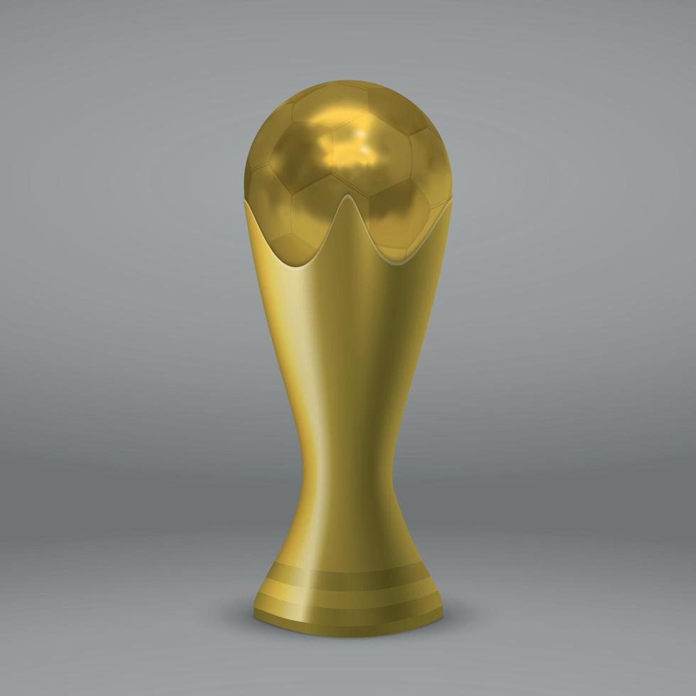 coupe d'or de football vecteur