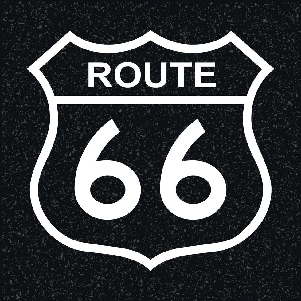 nous route 66 signe vecteur