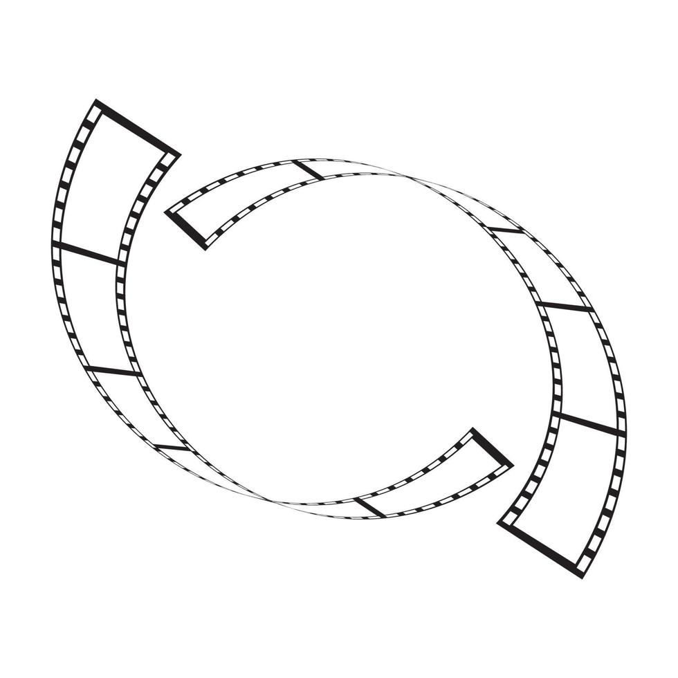 Modèle de logo de pellicule abstrack conception d'illustration vectorielle vecteur