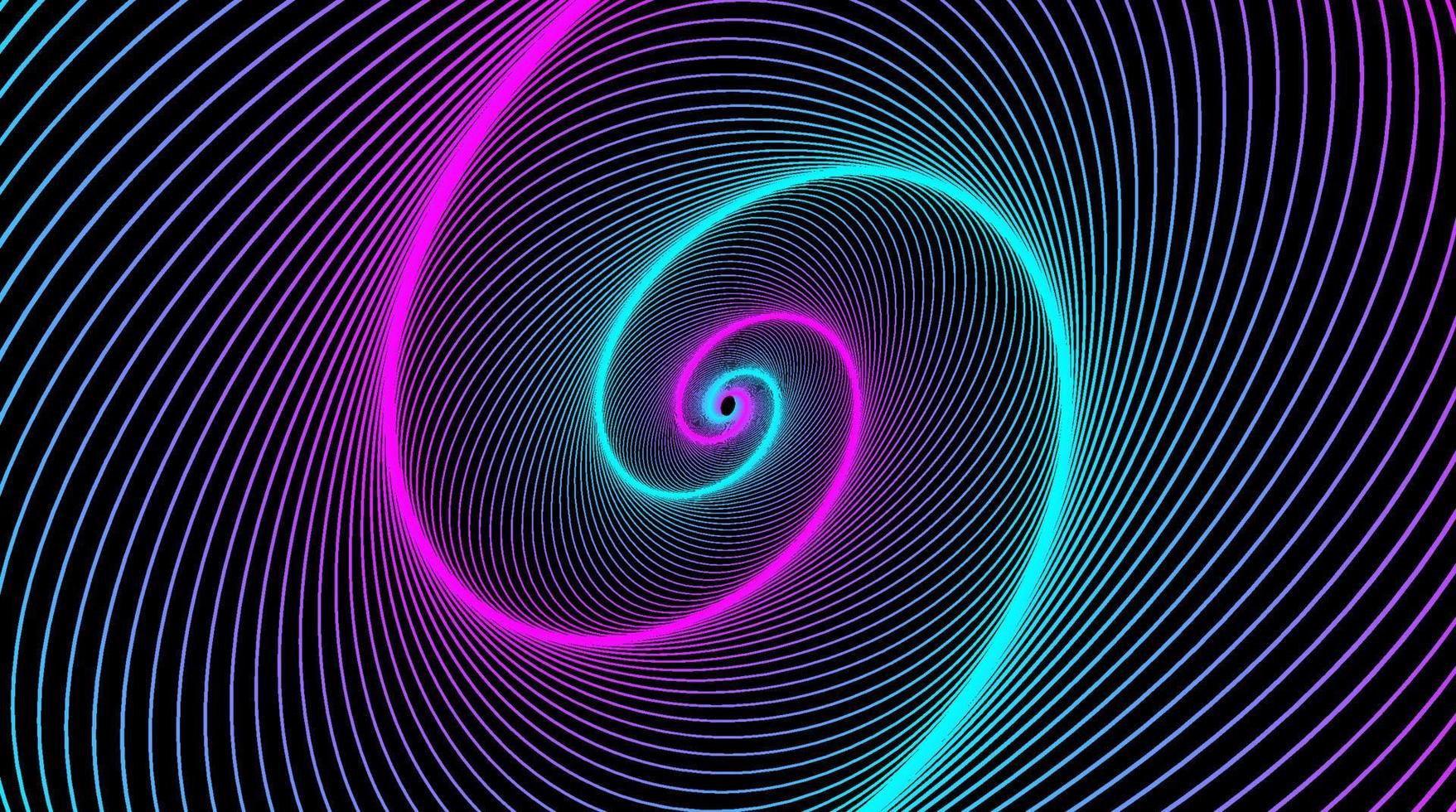 illustration vectorielle spirale hypnotique colorée vecteur