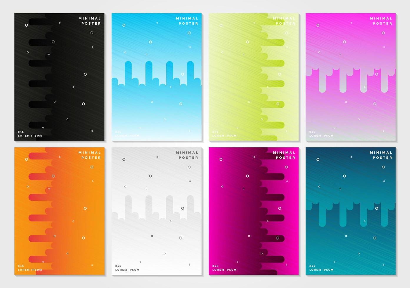 ensemble de conception de couvertures minimales vecteur