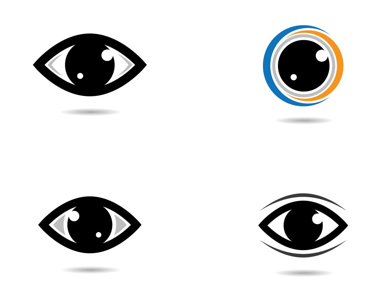 marque de symbole des yeux vecteur