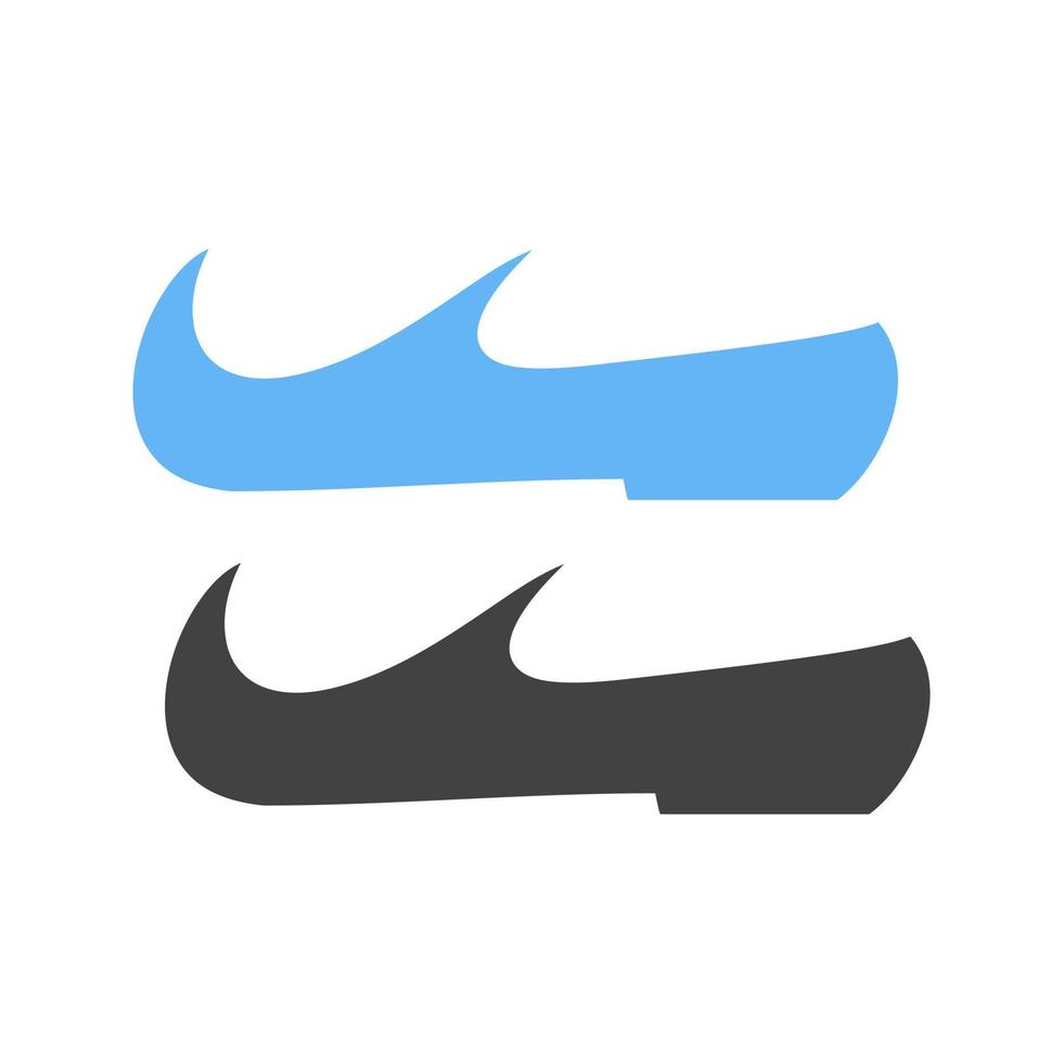 icône bleue et noire de glyphe de chaussures arabes vecteur