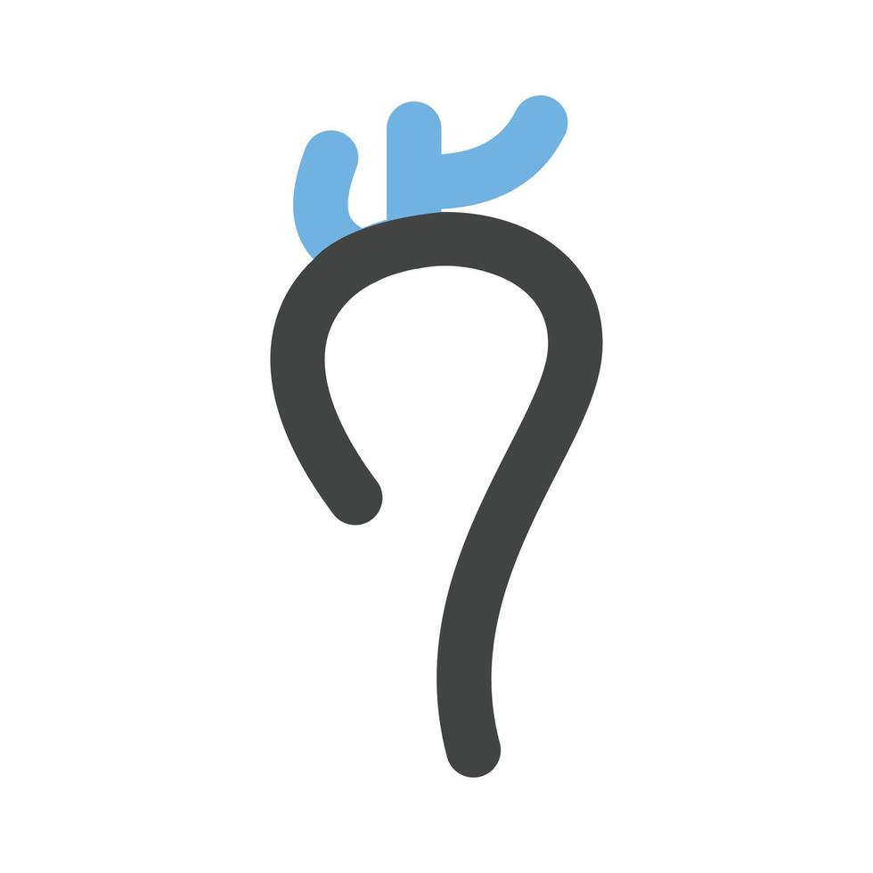 icône bleue et noire de glyphe vasculaire vecteur